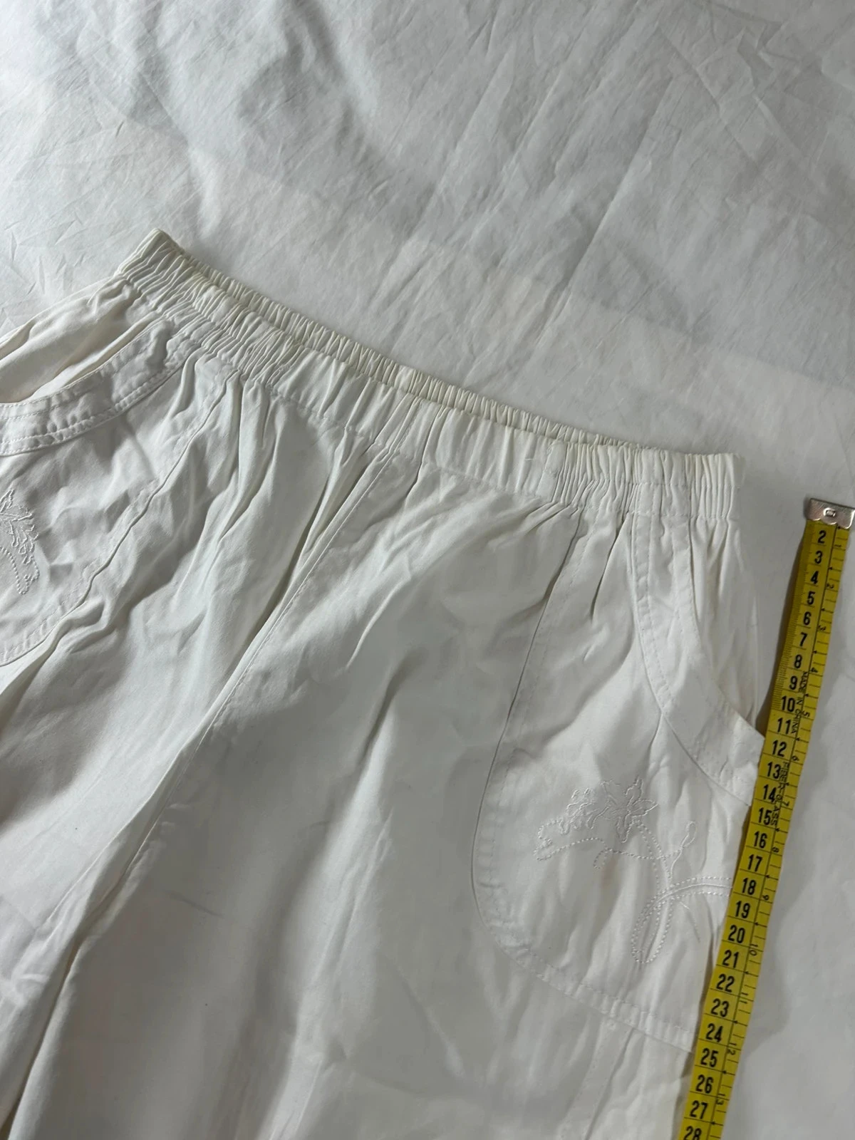 Calça branca de algodão vintage – photo 5